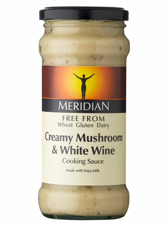Creamy Mushroom & White Wine Sauce, Gluten-Free 350g (Meridian)