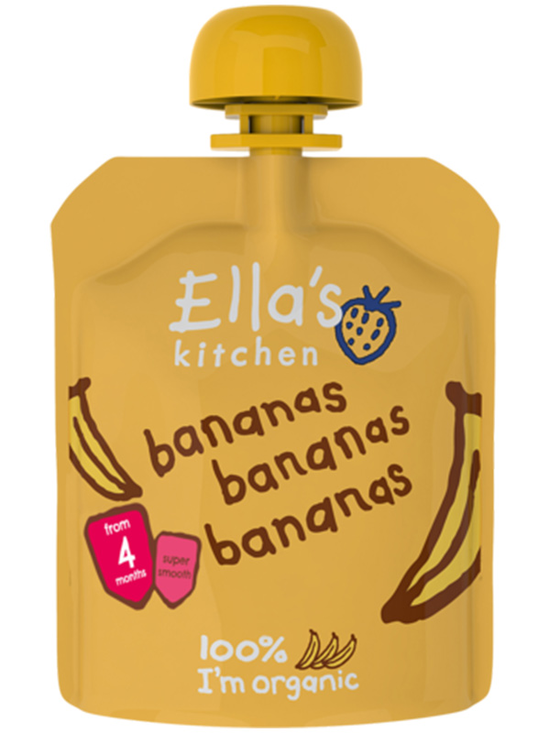 Stage 1 Bananas Bananas Bananas, Organic 70g (Ella's Kitchen)