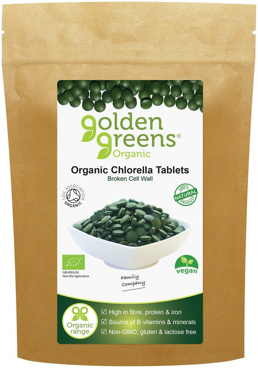 Chlorella 450 Tablets, Organic 450 tablet (Greens Organic)