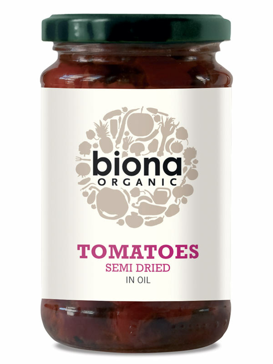 Semi Dried Tomatoes in Oil, Organic 280g (Biona)