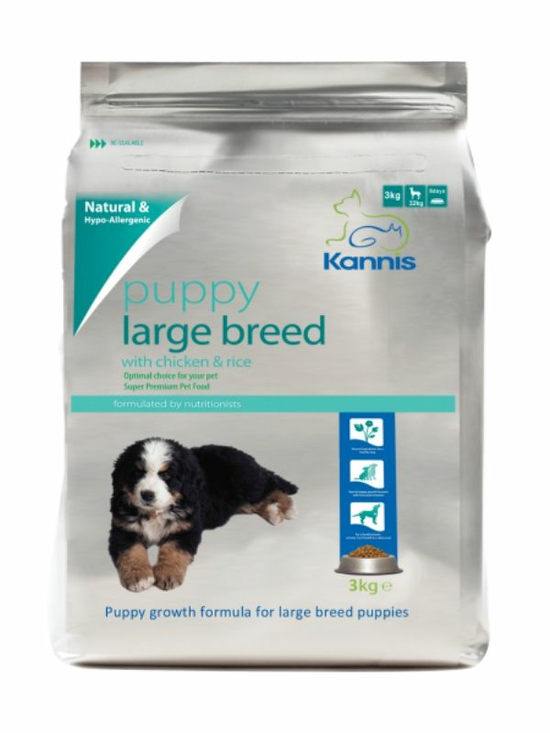 Hypoallergenic Premium Dog Food - Large Puppy 3kg (Kannis)