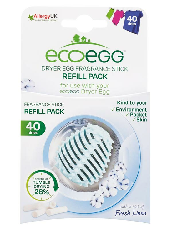 Fresh Linen Dryer Egg Refills - 40 Dries (Ecoegg)