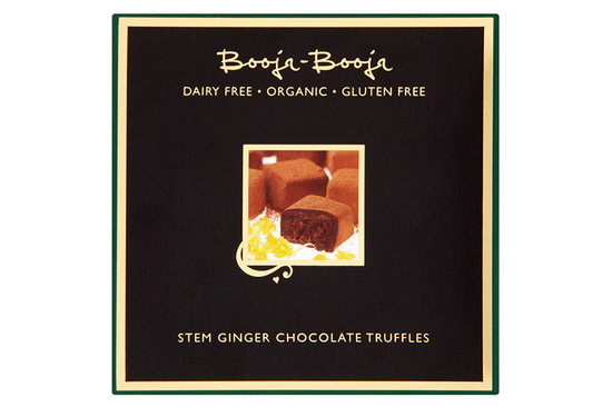 Stem Ginger Chocolate Truffles, Organic 104g (Booja-Booja)