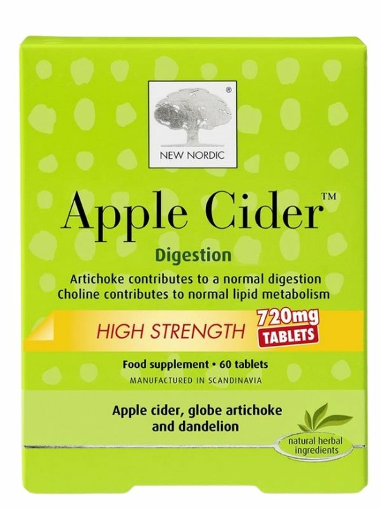 Apple Cider High Strength 60 tablets (New Nordic)