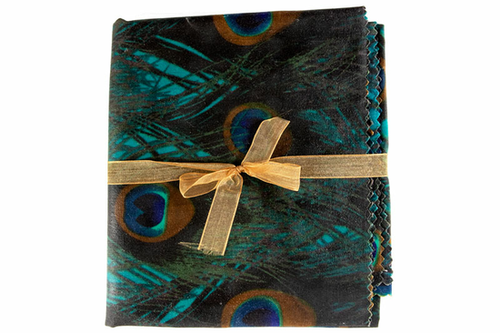 I'm a Little Peacock Beeswax Wrap, 25cm x 25cm (Pretty Clingy)