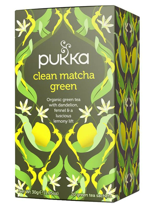 Organic Clean Matcha Green Tea, 20 Bags (Pukka)