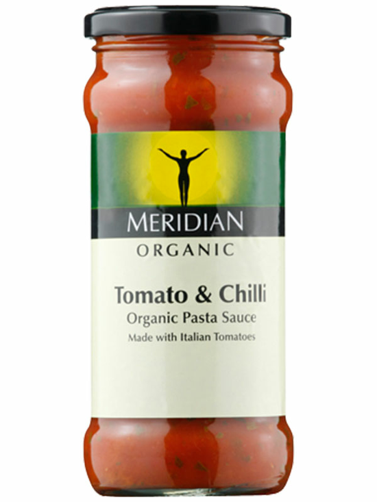 Tomato & Chilli Pasta Sauce, Organic 350g (Meridian)