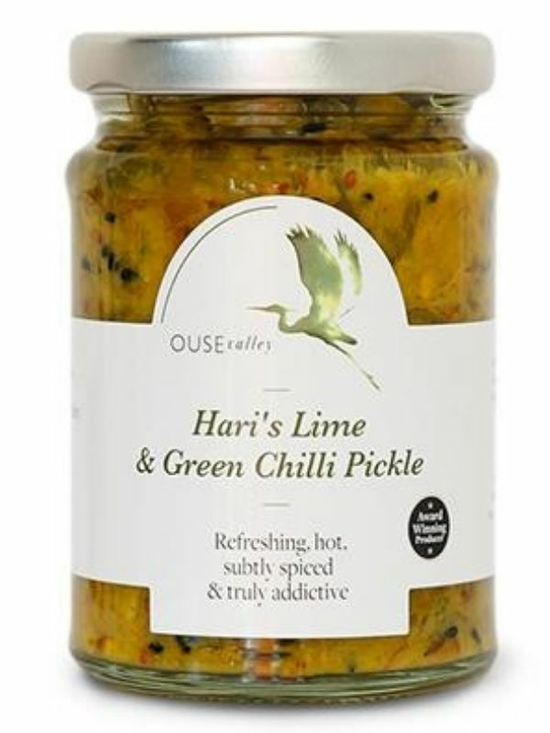 Hari's Lime & Green Chilli Pickle 190g (Ouse Valley)
