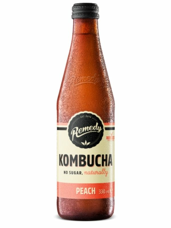 Peach Kombucha 330ml (Remedy)