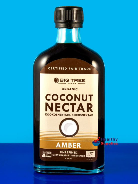 Amber Coconut Palm Nectar, Organic 240ml (Big Tree Farms)