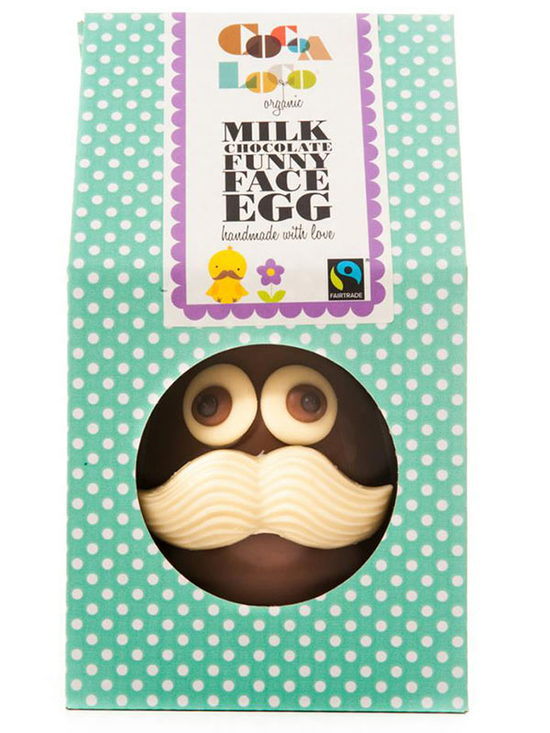 Milk Chocolate Egg with Milk Chocolate Buttons, Organic 225g (Cocoa Loco)