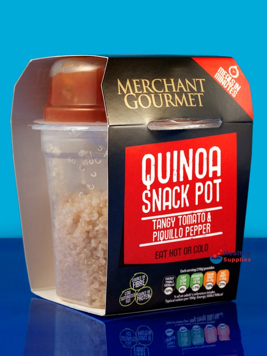 Quinoa Snack Pot with Tangy Tomato & Piquillo Pepper 210g (Merchant Gourmet)