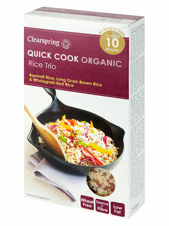 Quick Cook Rice Trio, Organic 250g (Clearspring)