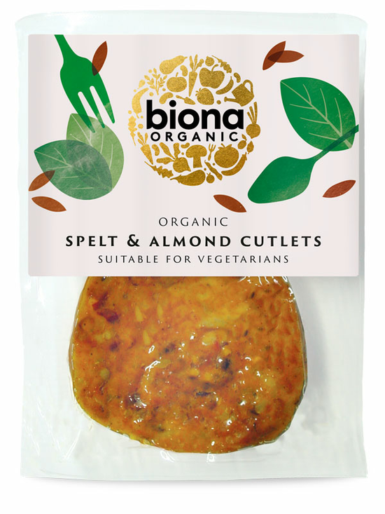 Organic Spelt & Almond Cutlets 200g (Biona)