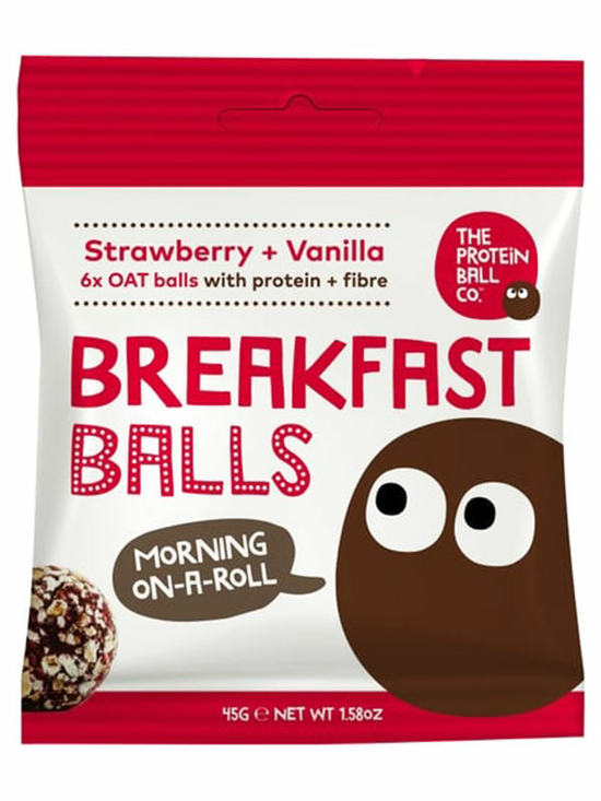 Strawberry & Vanilla Breakfast Balls, 45g (The Protein Ball Co.)
