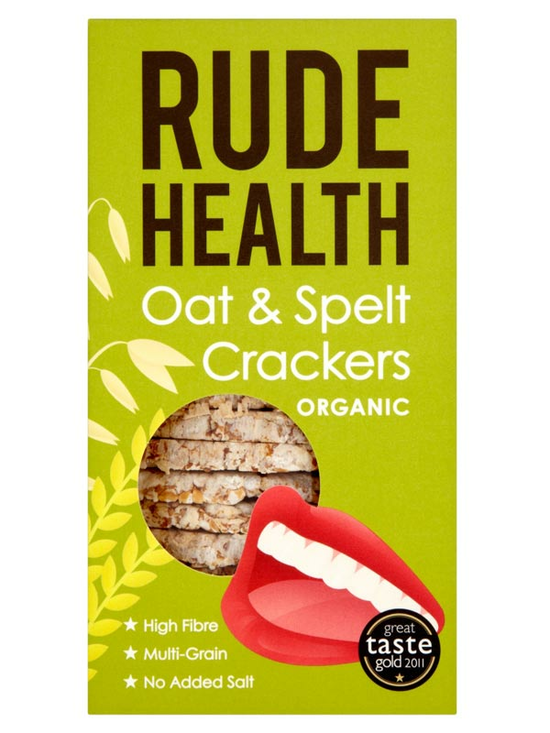 Oat & Spelt Crackers, Organic 130g (Rude Health)