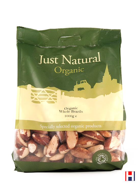 Brazil Nuts Whole 1kg, Organic (Just Natural Organic)