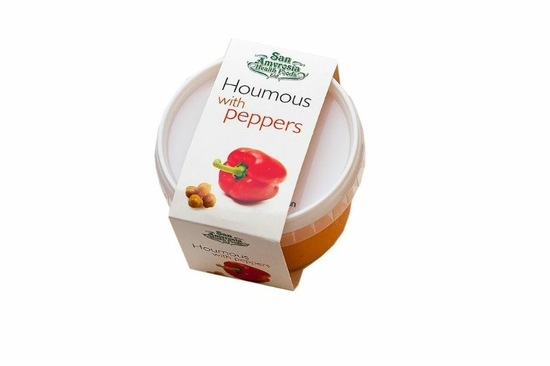 Red Pepper Houmous 228g (San Amvrosia Health Foods Ltd)