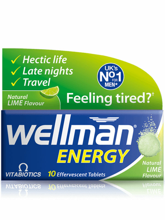 Wellman Energy (Lime), 10 Tablets (Vitabiotics)