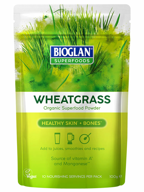 Wheatgrass Powder, Organic 100g (Bioglan)
