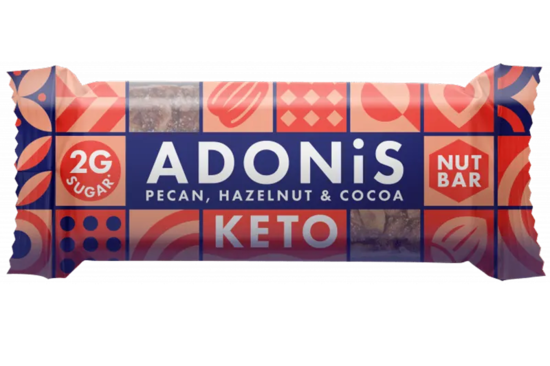 Pecan, Hazelnut & Cocoa Bar 35g (Adonis)