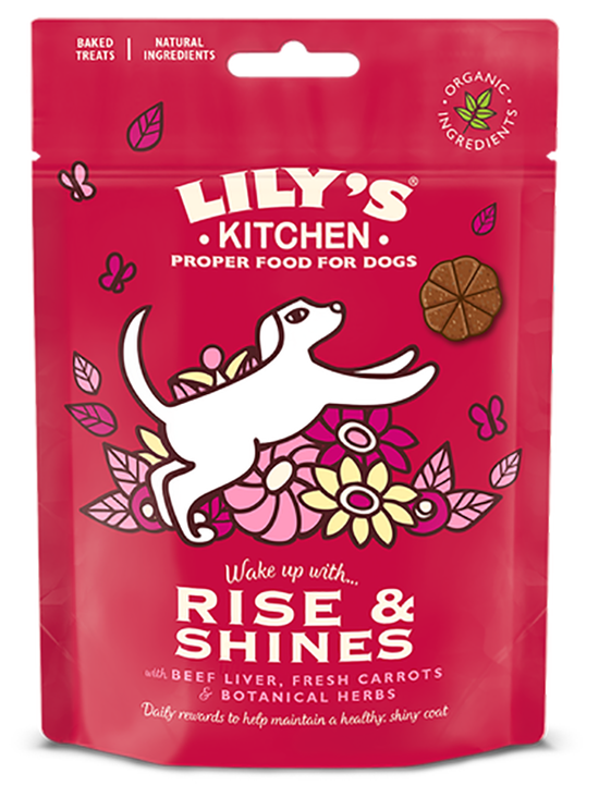 Rise and Shines Baked Treats for Dogs 80g (Lilys Kitchen)