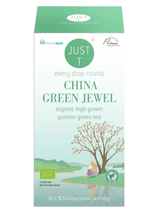 Organic China Green Jewel, 20 bags (Just T)