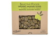 Organic Halkidiki Olives in Olive Oil & Oregano 450g (Selective Foods)