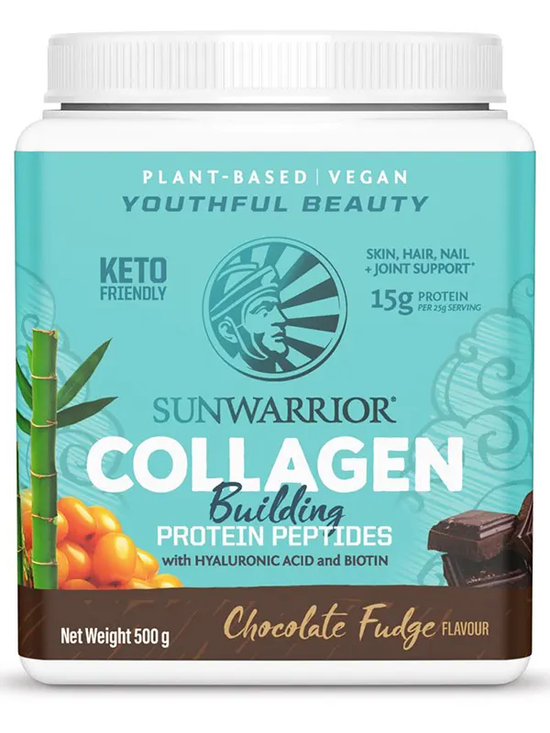 Collagen Building Protein Chocolate Fudge 500g (Sunwarrior)