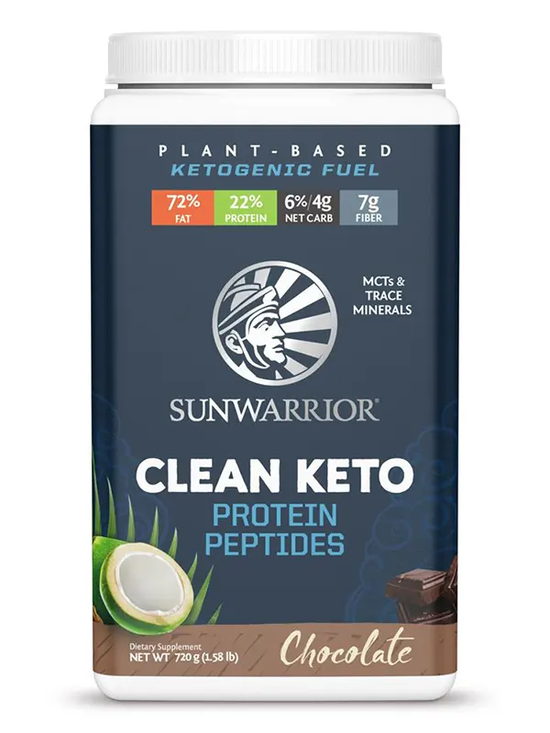 Clean Keto Protein Peptides Chocolate 720g (Sunwarrior)