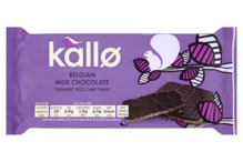 Organic Milk Chocolate Rice Cake Thins 90g (Kallo)