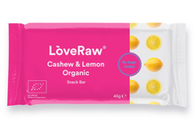 Cashew & Lemon Snack Bar, Organic 45g (LoveRaw)