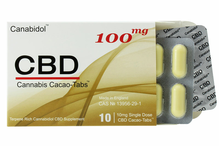 100mg CBD Cacao-Tabs - 10 Tablets (Canabidol)