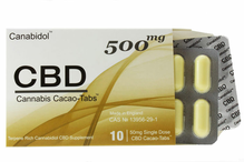 500mg CBD Cacao-Tabs 10 Gelcaps (Canabidol)