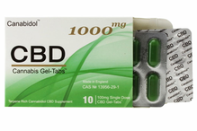 1000mg CBD Gel-Tabs - 10 Tablets (Canabidol)