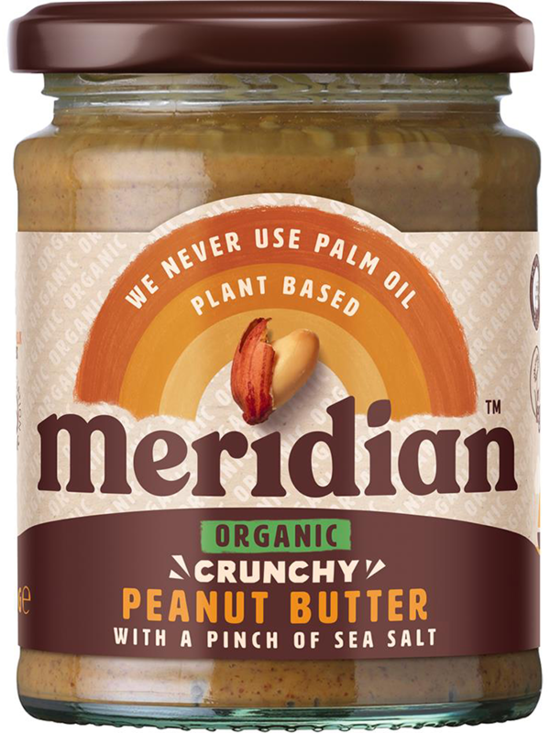 Organic Crunchy Peanut Butter with Salt 280g (Meridian)