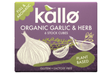 Organic Garlic & Herb Stock Cubes 66g (Kallo)