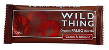 Raw Paleo Bar Cacao & Almond 30g, Organic (Wild Thing)