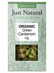 Cardamom Whole 10g, Organic (Just Natural Herbs)