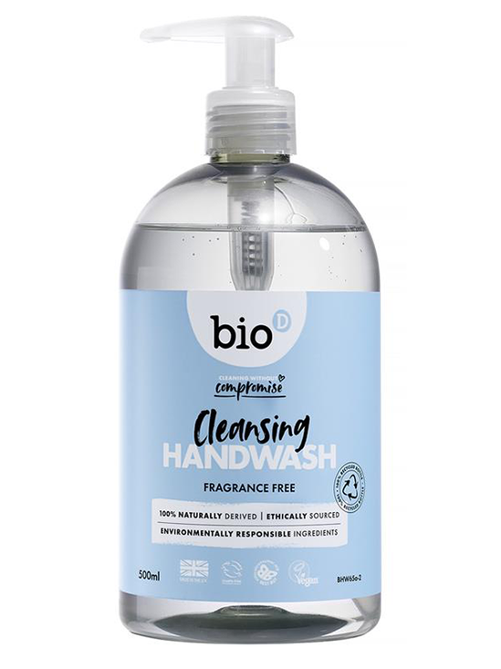 Fragrance Free Cleansing Hand Wash 500ml (Bio D)