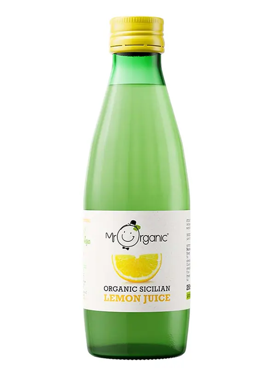 Organic Sicilian Lemon Juice 250ml (Mr Organic)
