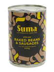 Baked Bean and Vegan Sausage 400g (Suma)