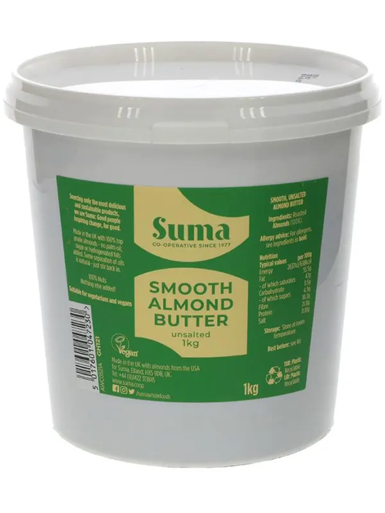 Smooth Almond Butter 1kg (Suma)