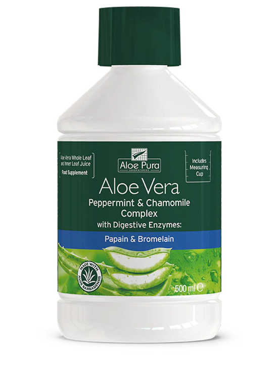 Soothing and refreshing aloe juice,<br> with a hint of peppermint.