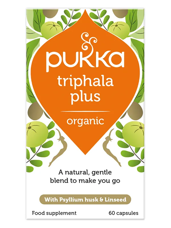 Organic Triphala Plus 60 Capsules (Pukka)