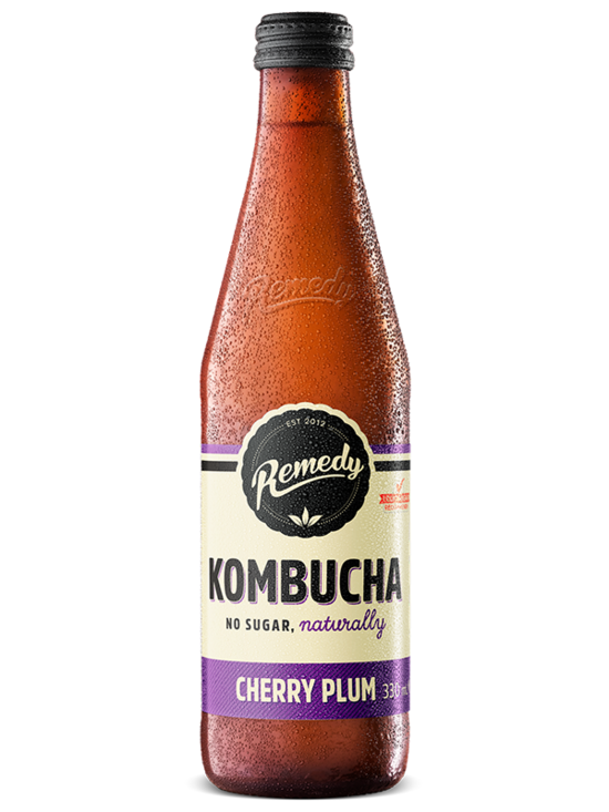 Cherry Plum Kombucha 330ml (Remedy)