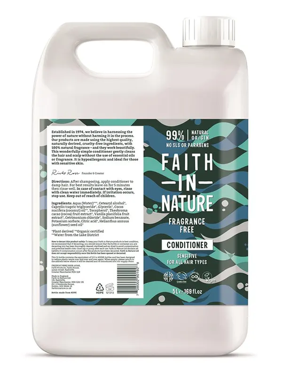 Fragrance Free Conditioner 5L (Faith In Nature)