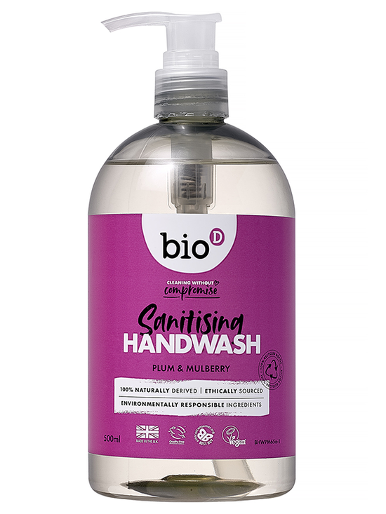 Plum and Mulberry Sanitising Hand Wash 500ml (Bio-D)