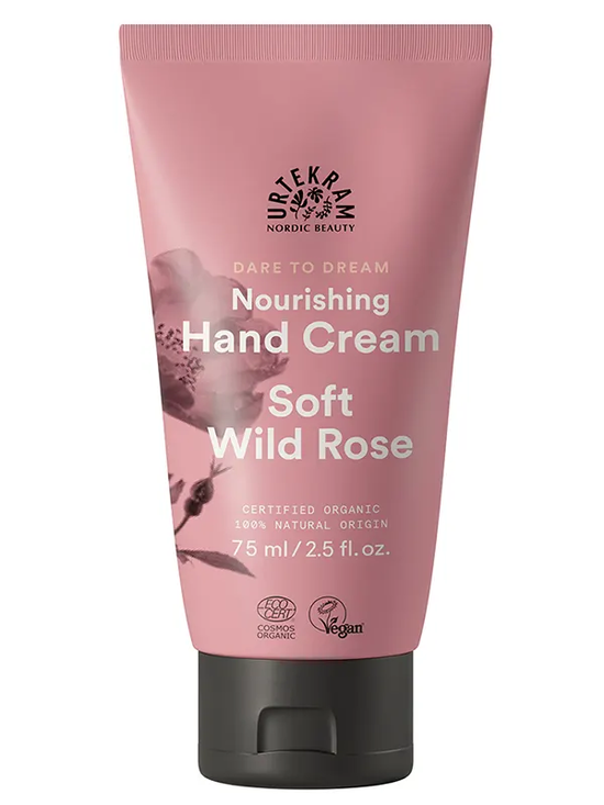 Organic Soft Wild Rose Hand Cream 75ml (Urtekram)