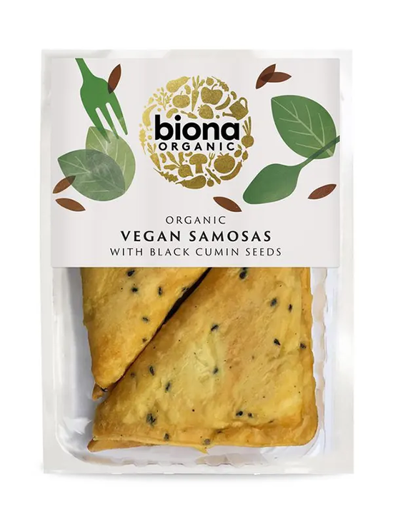 Organic Vegan Samosas with Black Cumin Seeds 230g (Biona)